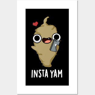 Insta-yam Cute Yam Veggie Pun Posters and Art